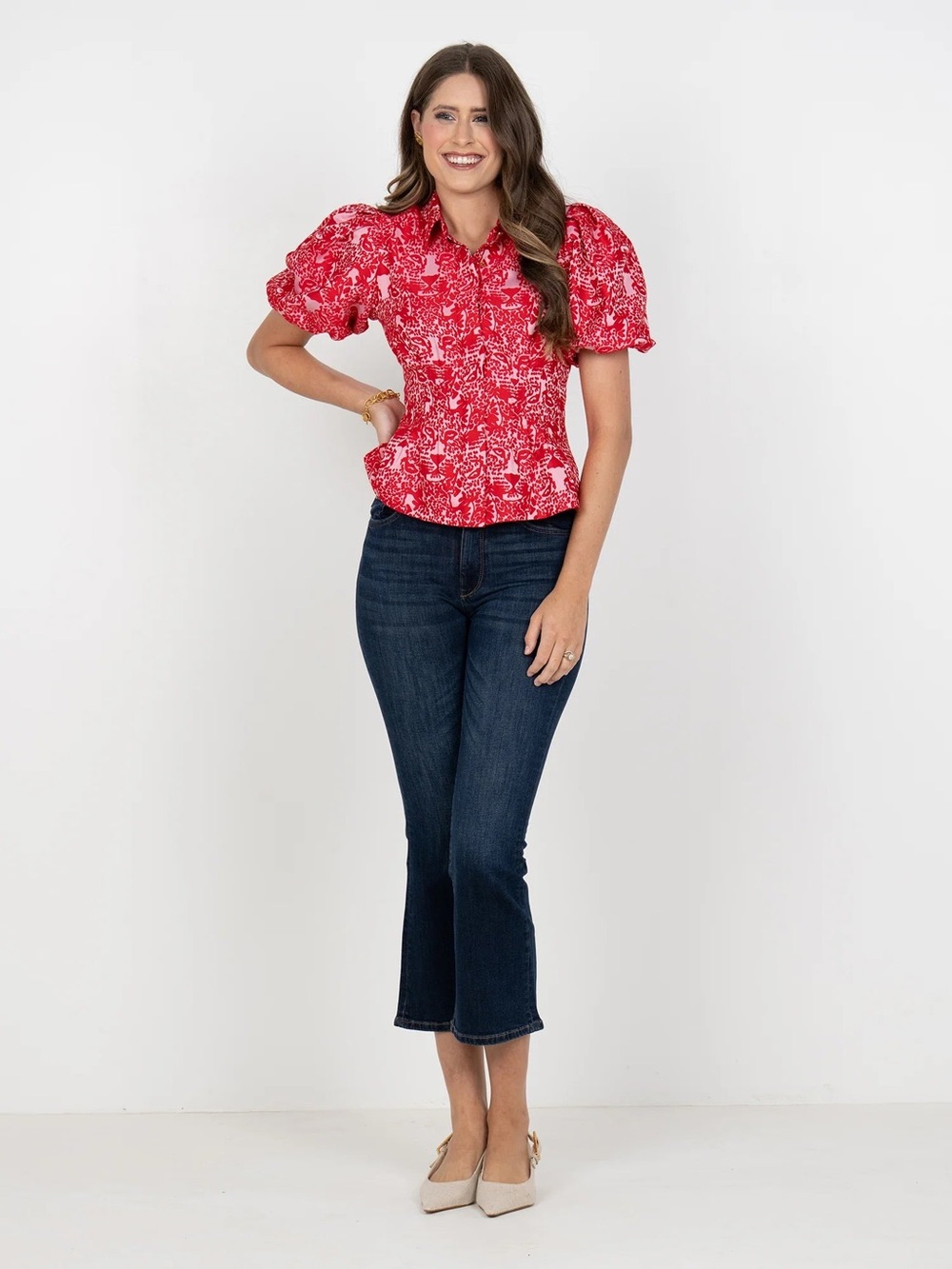 Emily McCarthy Britt Top in Cheeky Cheetah